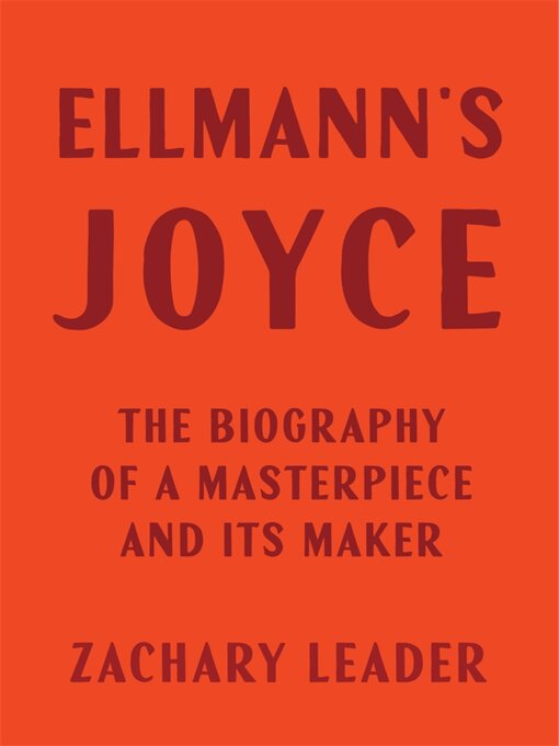 Title details for Ellmann's Joyce by Zachary Leader - Available